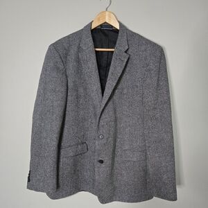 Tommy Hilfiger Men's Gray 55% Wool/37% polyester R46 Blazer Rn47338